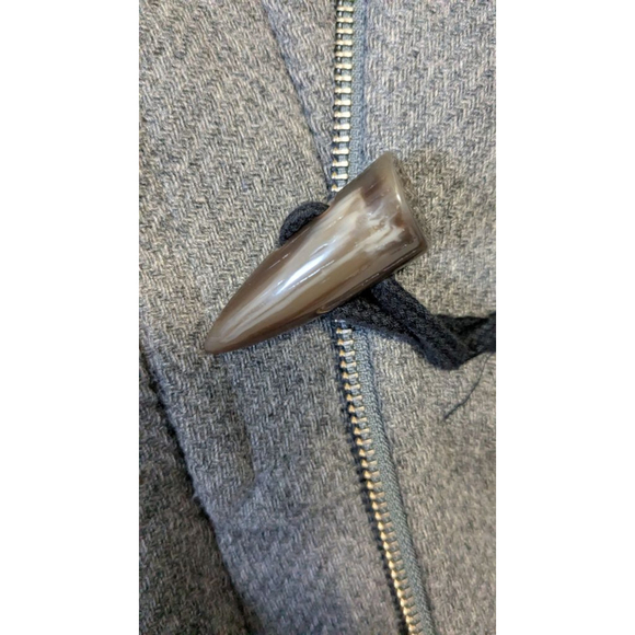 Banana Republic Gray Wool Blend Duffle Coat XS wool blend - Picture 6 of 8